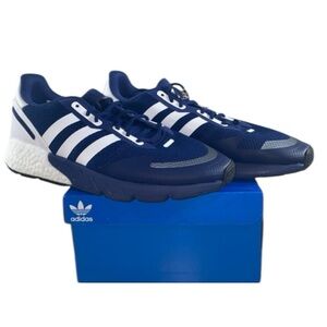 Adidas Originals ZX 1K Boost Sneakers Men's  US 12 Blue White Shoes